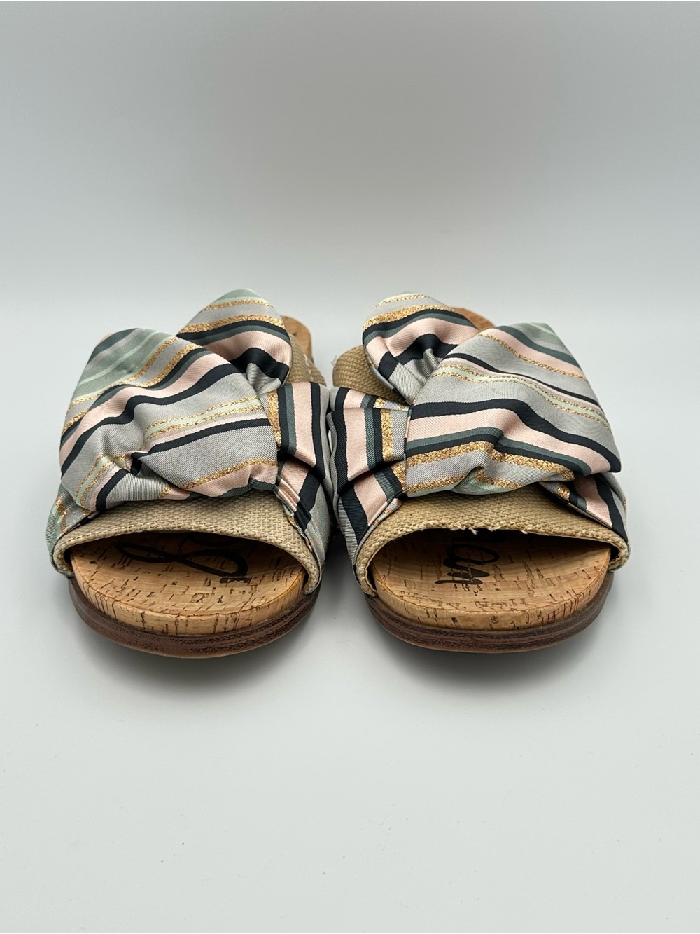 Sam Edelman Women’s Heidi Bow Slide Gray Slip On Sandals Size 10 - Picture 3 of 9